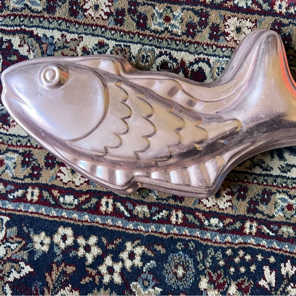 Copper Jello Fish-Shaped Mold